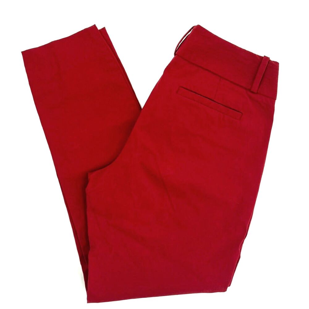 The Limited Women's Exact Stretch Red Slim Ankle Pants Size 2